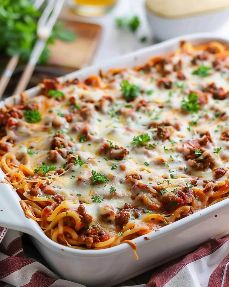MILLION DOLLAR SPAGHETTI CASSEROLE