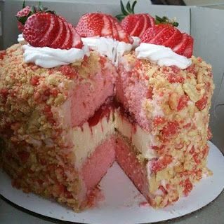 STRAWBERRY SHORTCAKE CRUNCH CAKE WITH CREAM CHEESE FROSTINGis an easy and quick healthy keto dinner ideas recipes that you can cook if you like . In Tasty Recipes blog we got the best easy dinner.