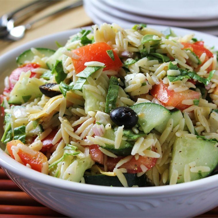 Greek Orzo Saladis an easy and quick healthy keto dinner ideas recipes that you can cook if you like . In Tasty Recipes blog we got the best easy dinner.