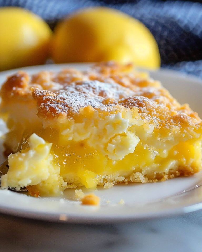 4-Ingredient Lemon Cream Cheese Dump Cake