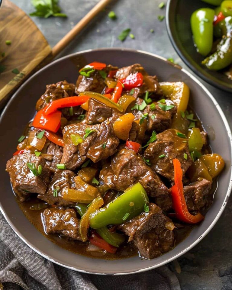 CROCK POT PEPPER STEAK