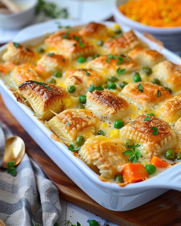 Chicken Pot Pie Bubble Up Casserole