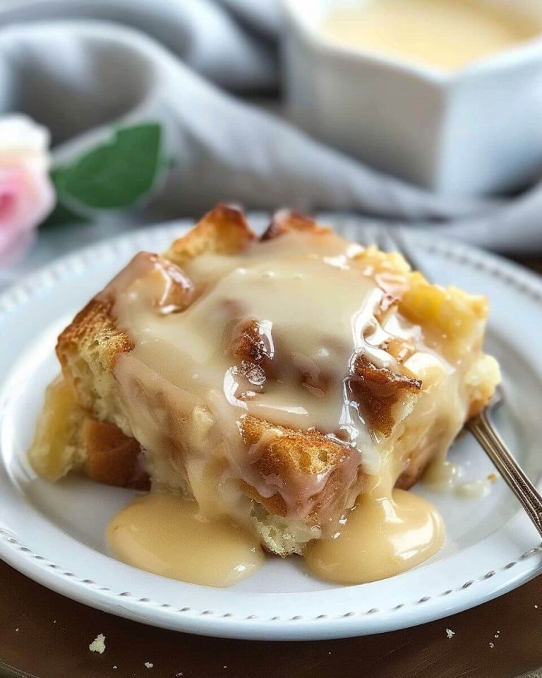 Grandma’s Old-Fashioned Bread Pudding with Vanilla Sauce