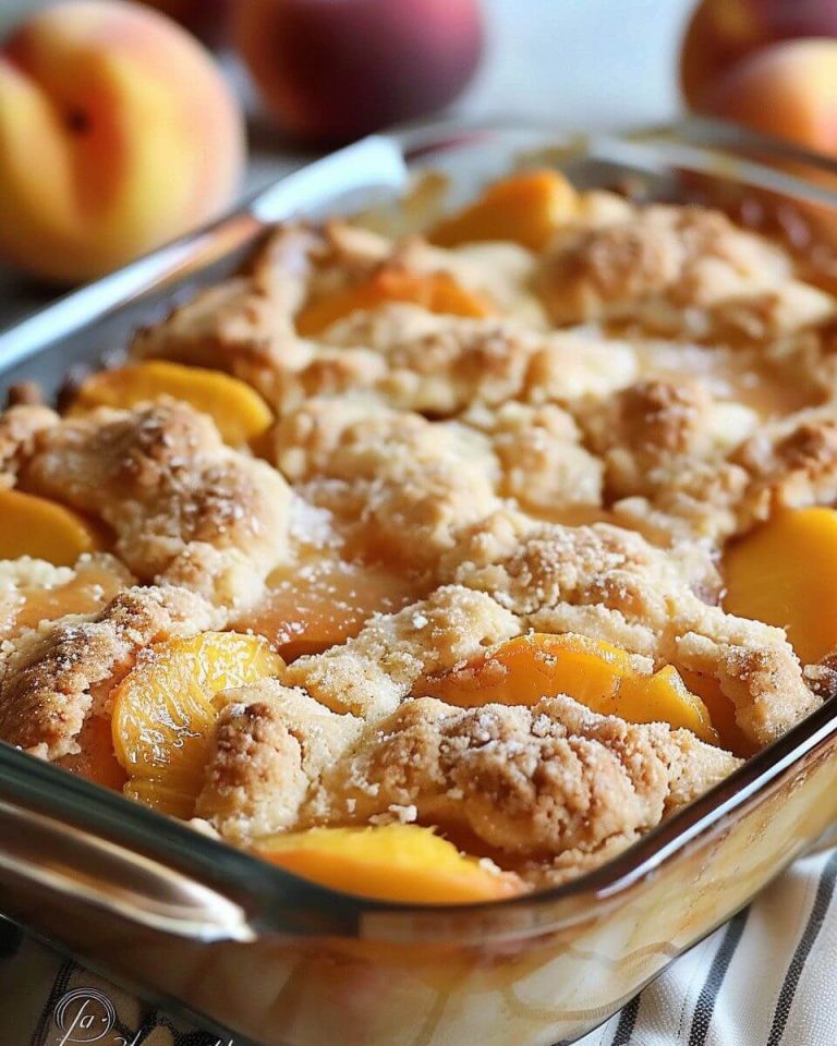 Old Time Oven Peach Cobbler