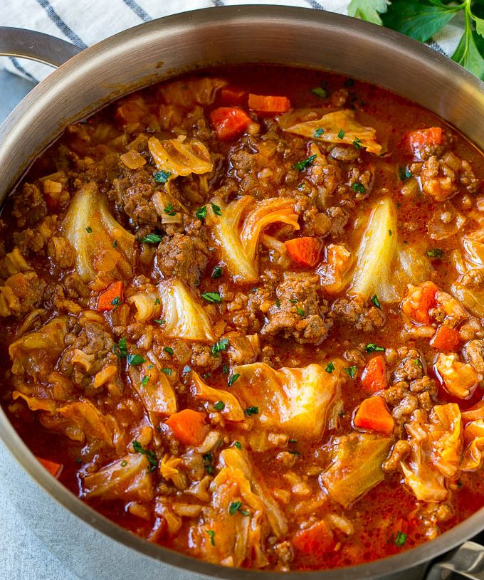CABBAGE ROLL SOUPis an easy and quick healthy keto dinner ideas recipes that you can cook if you like . In Tasty Recipes blog we got the best easy dinner.