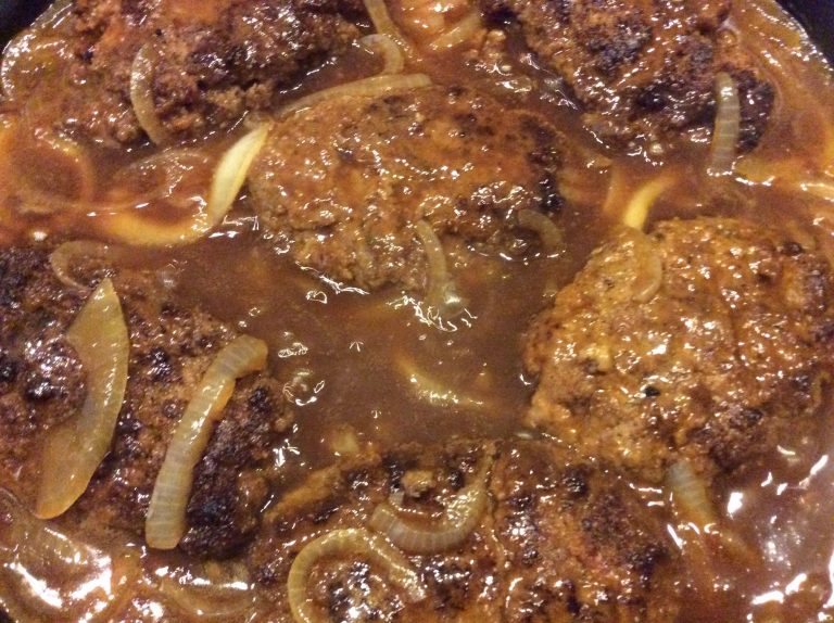 Hamburger Steak with Creamy Onion Gravy