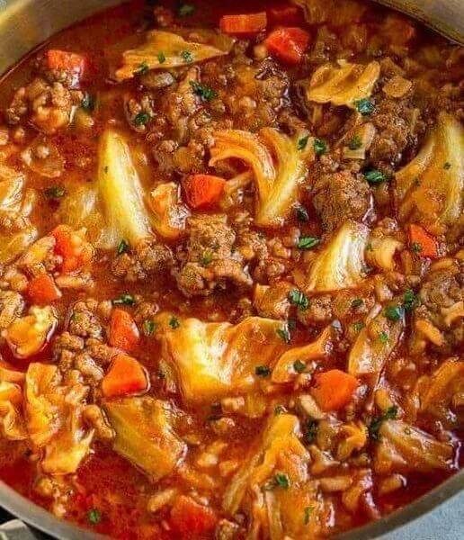 CABBAGE ROLL SOUPis an easy and quick healthy keto dinner ideas recipes that you can cook if you like . In Tasty Recipes blog we got the best easy dinner.