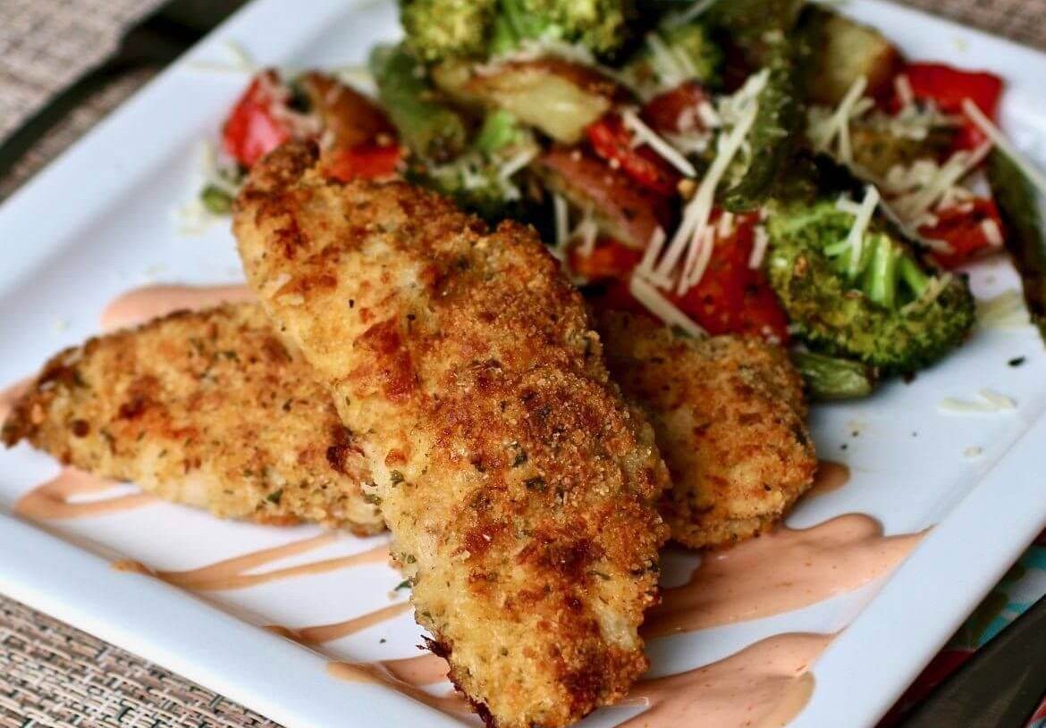 SHEET PAN PARMESAN & PANKO CHICKEN WITH VEGGIESis an easy and quick healthy keto dinner ideas recipes that you can cook if you like . In Tasty Recipes blog we got the best easy dinner.