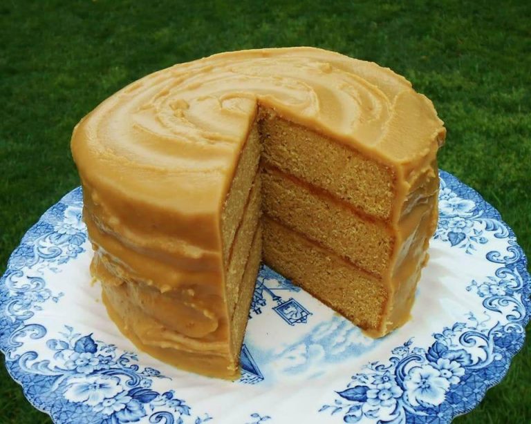 Butterscotch Cake with Caramel Icing recipe
