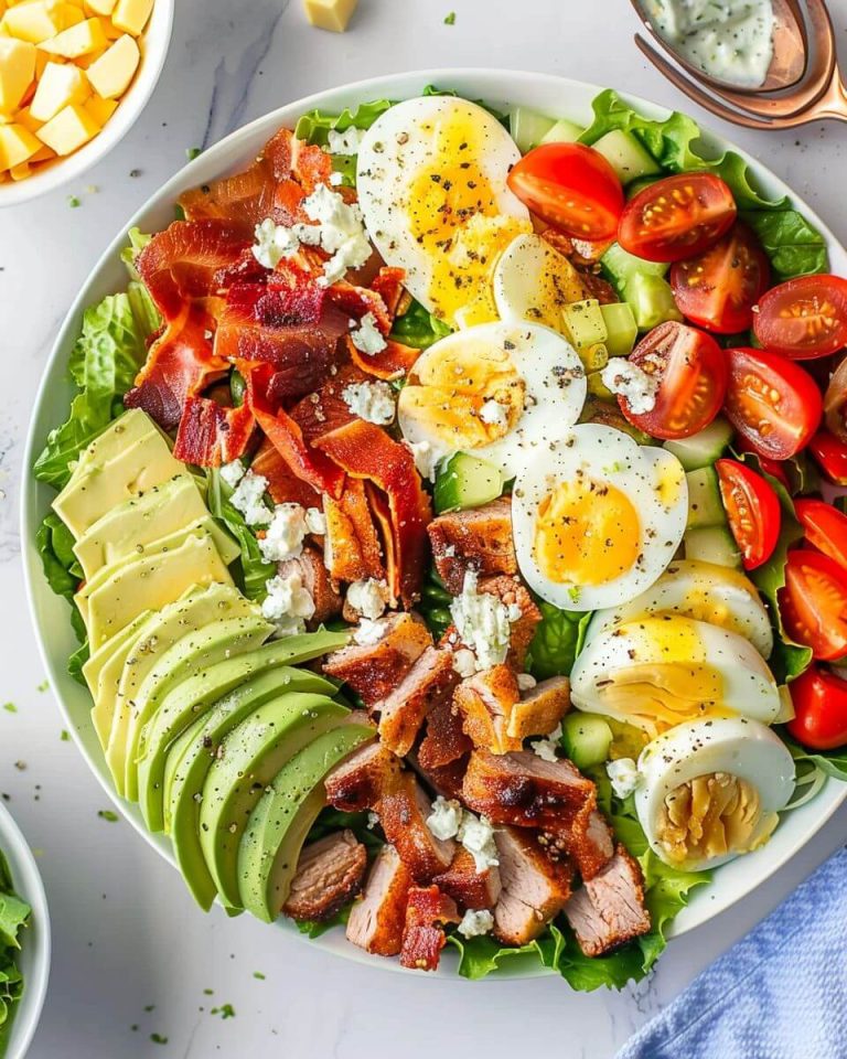 COBB SALAD WITH THE BEST DRESSING