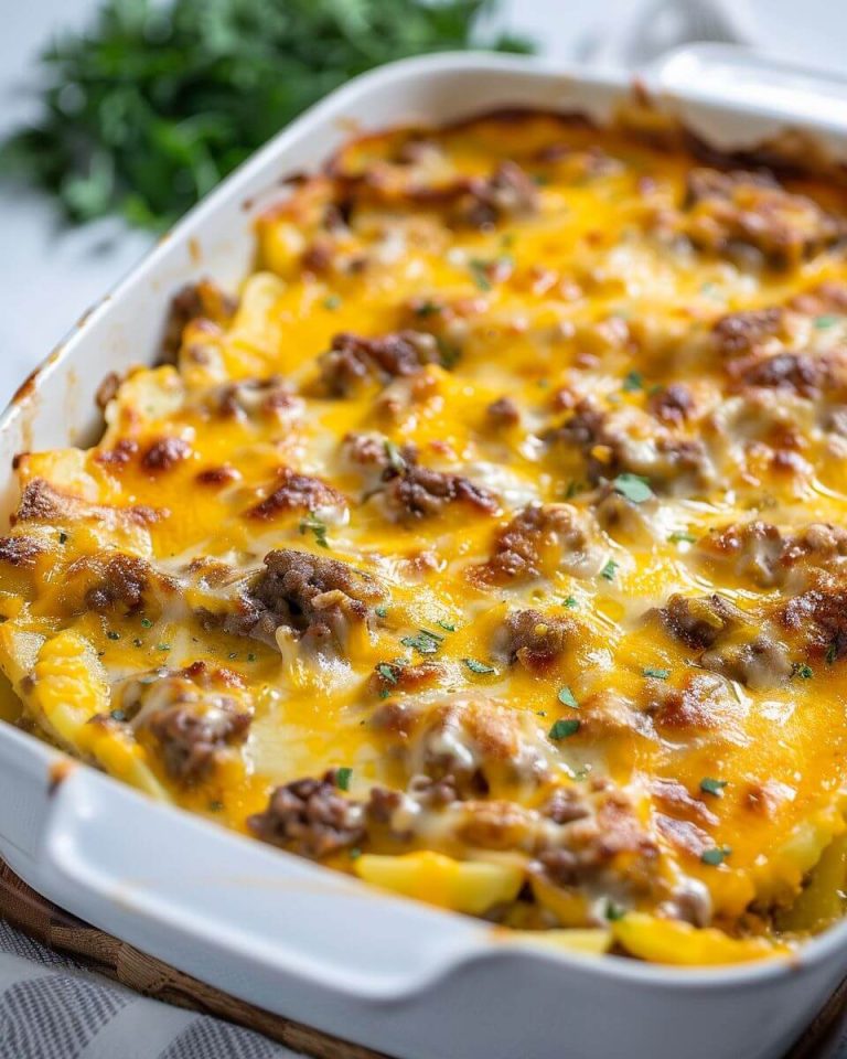 Hamburger Potato Cheese Casserole