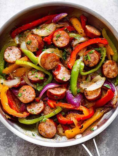 Sausage Peppers and Onions