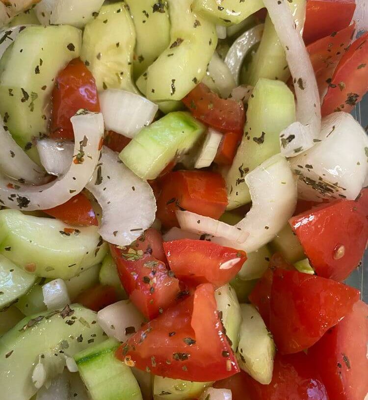 MARINATED CUCUMBERS, ONIONS, AND TOMATOESis an easy and quick healthy keto dinner ideas recipes that you can cook if you like . In Tasty Recipes blog we got the best easy dinner.