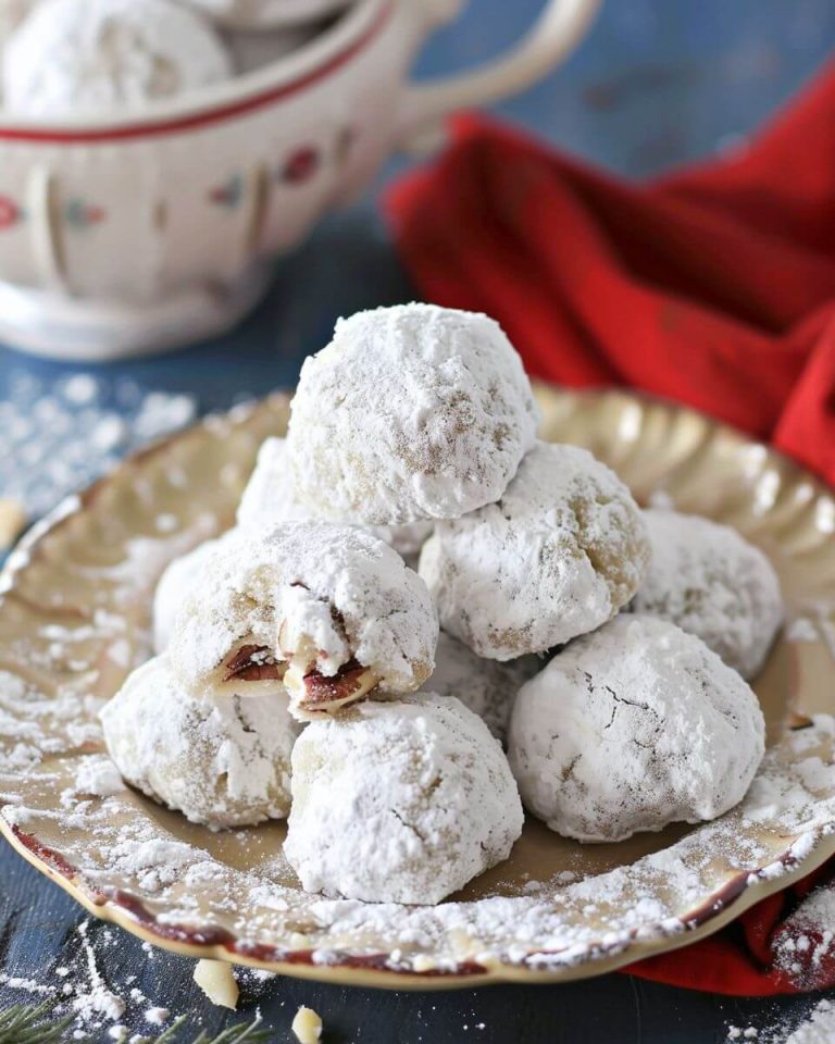 Buttery Pecan Snowball Cookies