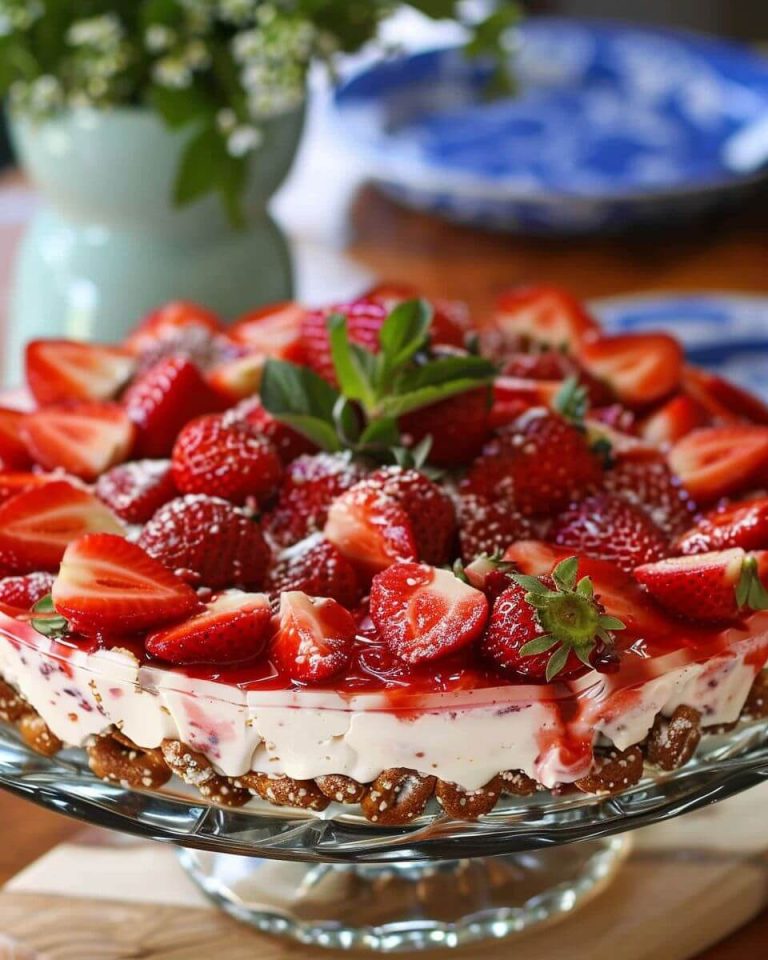 Judy’s Strawberry Pretzel Salad