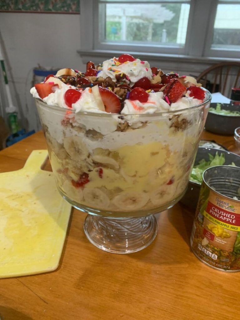 Banana Split Trifle