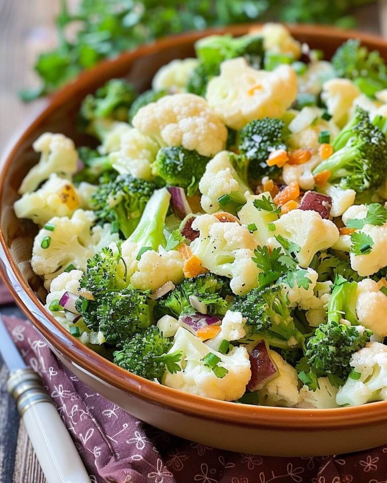 Broccoli Cauliflower Salad