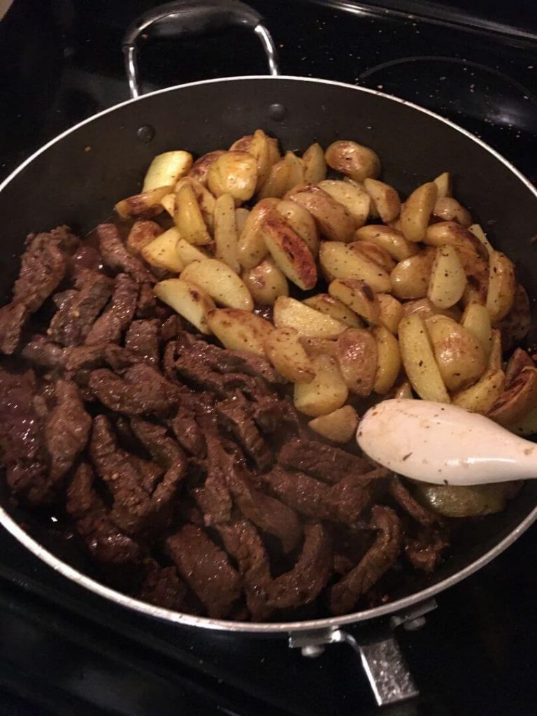 Garlic Butter Steak and Potatoes Skillet