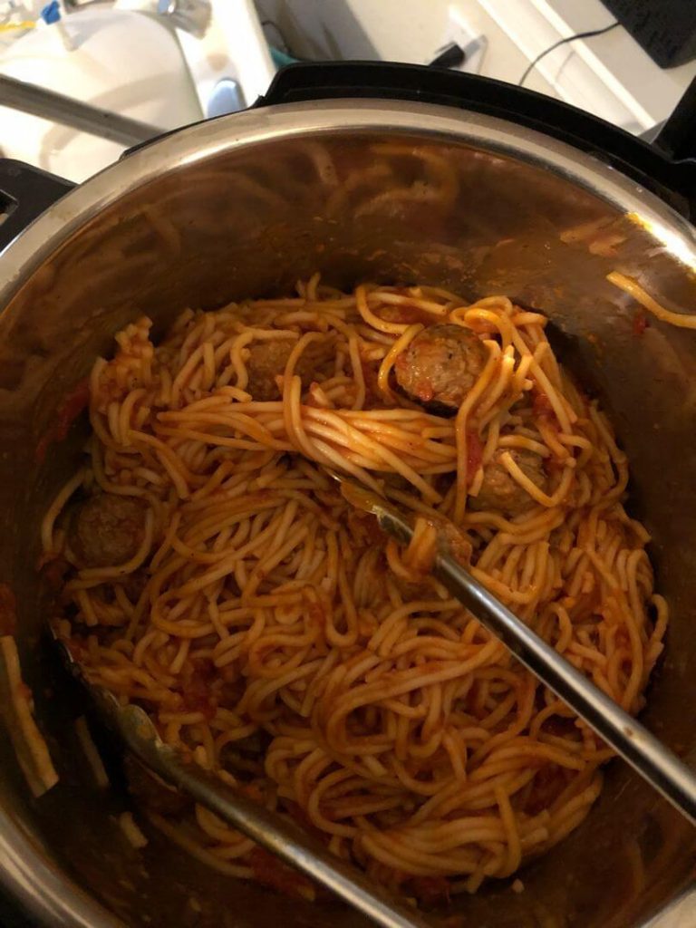 Instant Pot Spaghetti And Meatballs