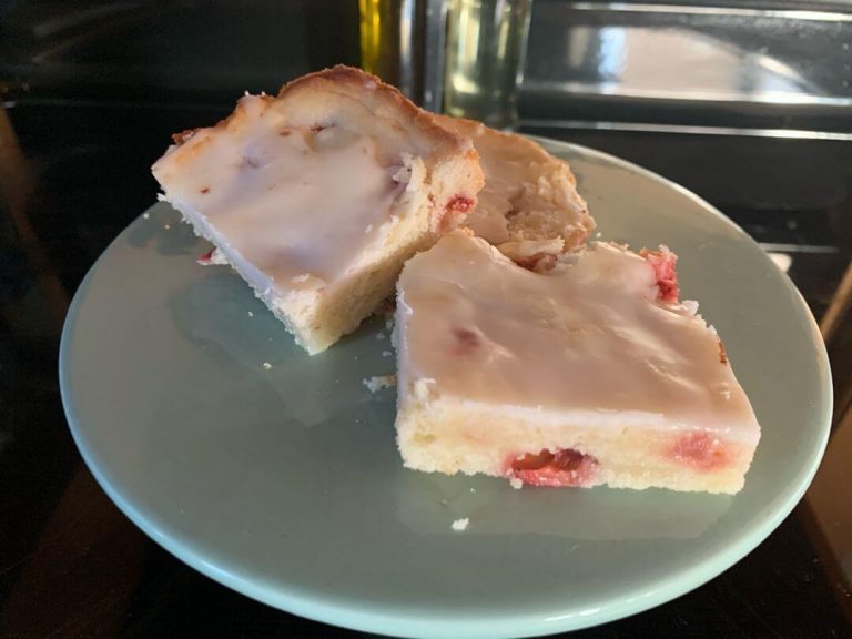 Easy Strawberry and Lemon Blondies