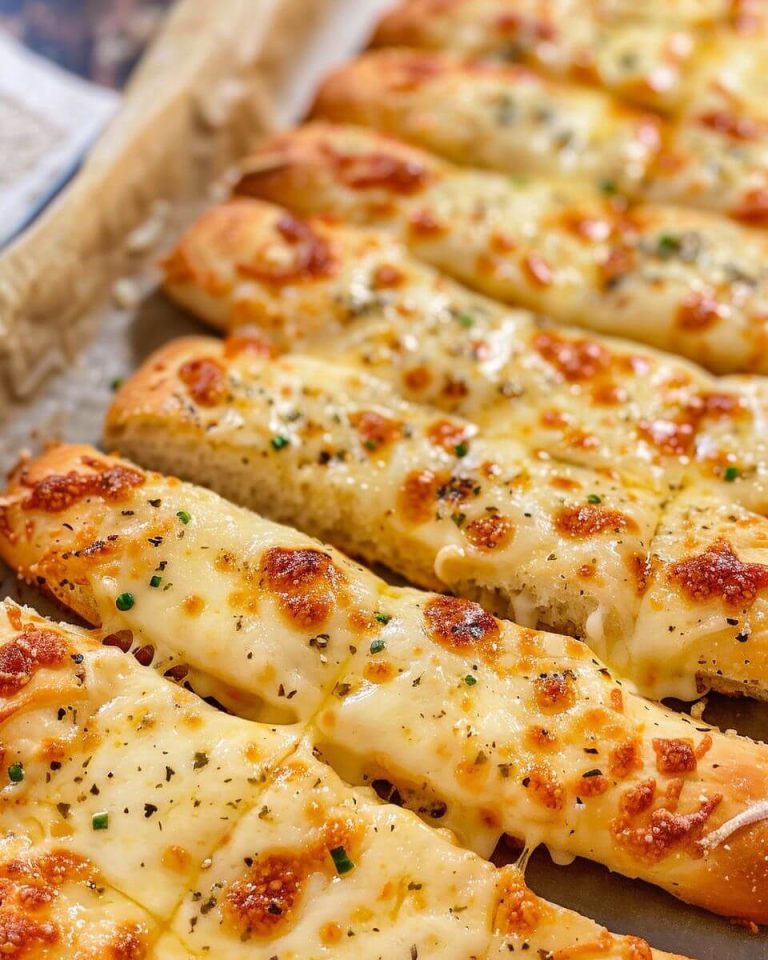 Homemade Cheesy Garlic Breadsticks Recipe