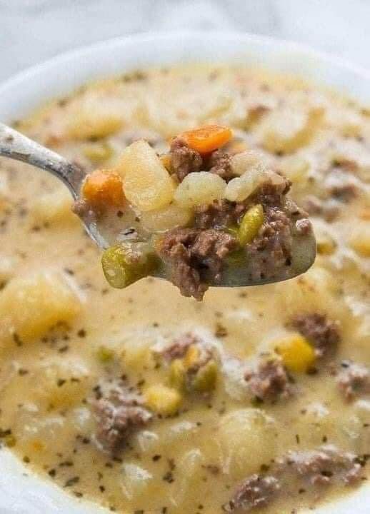 Creamy Potato & Hamburger Soupis an easy and quick healthy keto dinner ideas recipes that you can cook if you like . In Tasty Recipes blog we got the best easy dinner.