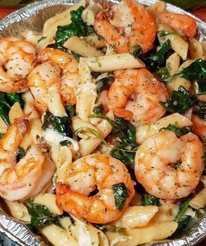 CHEESE SHRIMP PENNE PASTA & SPINACHis an easy and quick healthy keto dinner ideas recipes that you can cook if you like . In Tasty Recipes blog we got the best easy dinner.