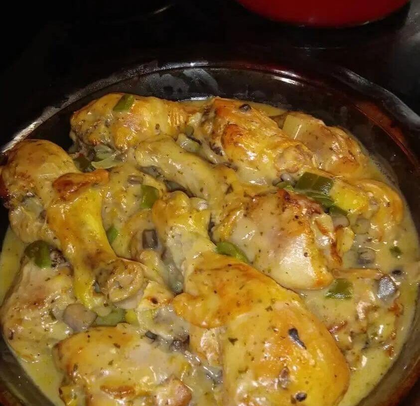 BAKED LEGS WITH CREAM OF MUSHROOMis an easy and quick healthy keto dinner ideas recipes that you can cook if you like . In Tasty Recipes blog we got the best easy dinner.