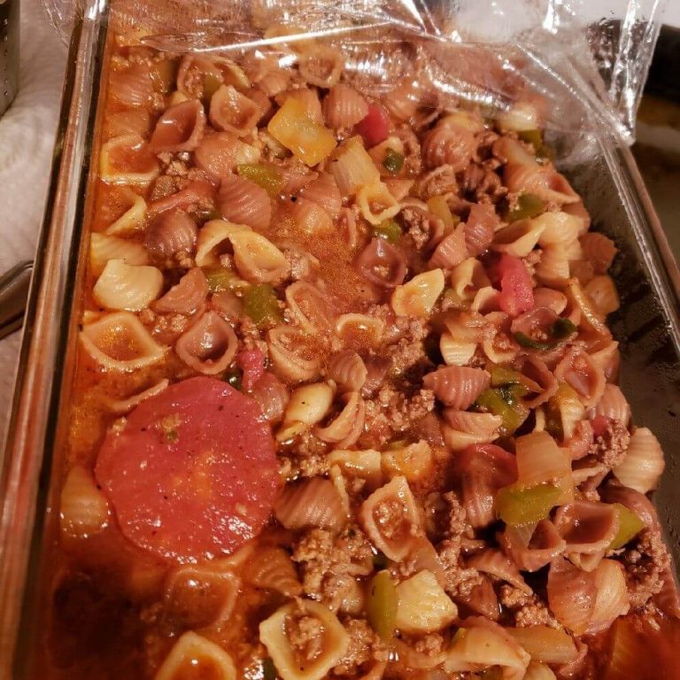 Conchitas with Ground Beef