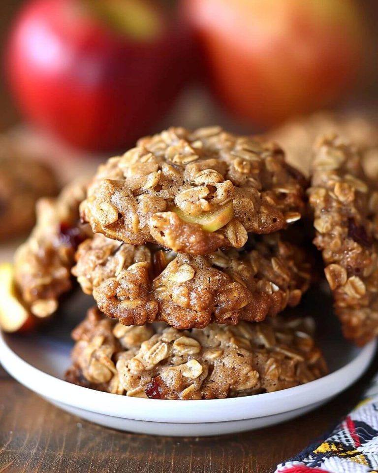 Fresh Apple Oatmeal Cookies Recipe