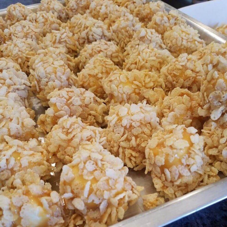 Caramel Marshmallow Rice Krispie Balls Recipe