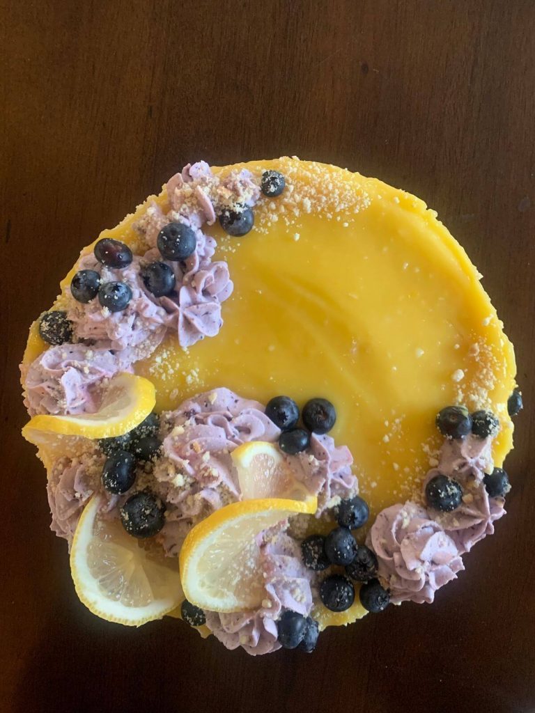 Lemon Blueberry Cheesecake Cake