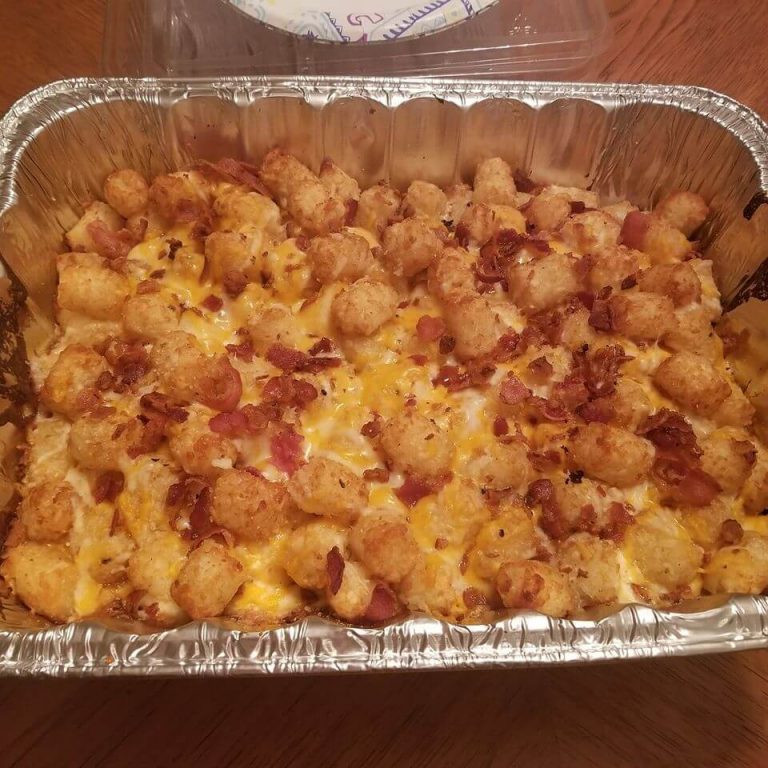 CHICKEN BACON RANCH TATER TOT CASSEROLE