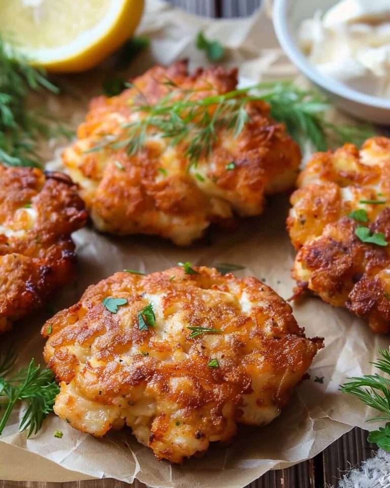 Cheesy Chicken Fritters