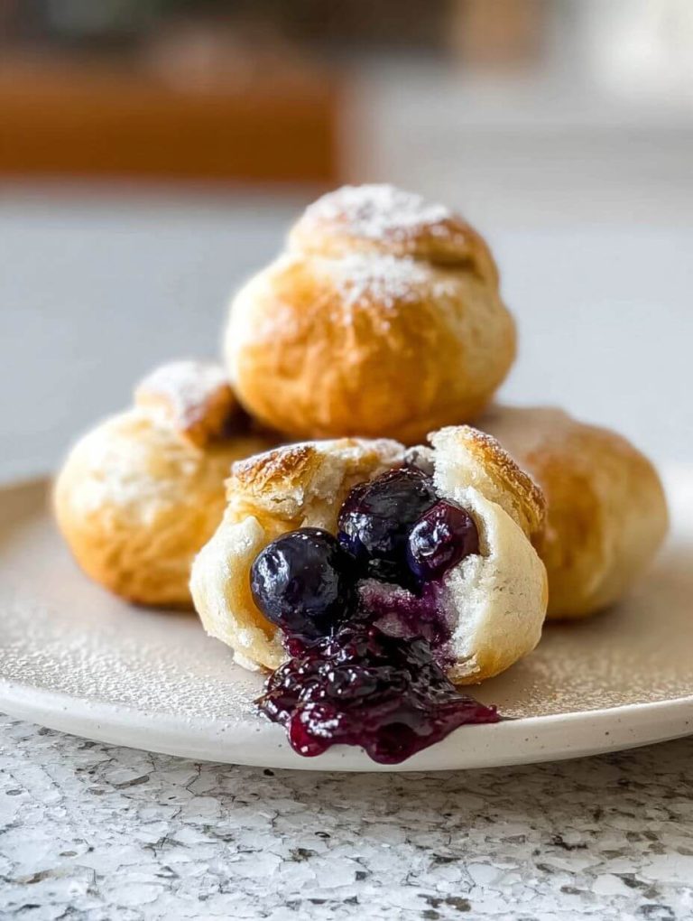 4 Ingredient Blueberry Pie Bombs Recipe