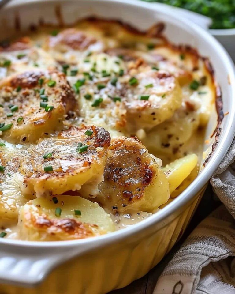 Smothered Pork Chop Scalloped Potato Casserole
