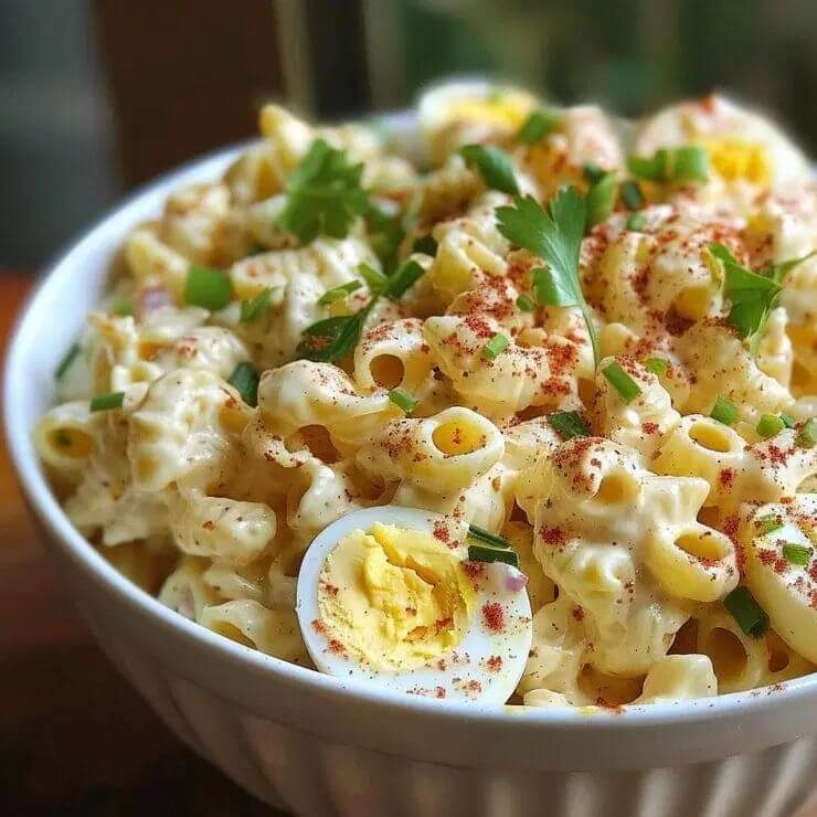 Deviled Egg Pasta Salad Recipeis an easy and quick healthy keto dinner ideas recipes that you can cook if you like . In Tasty Recipes blog we got the best easy dinner.