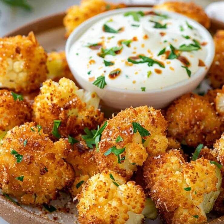 Golden Crispy Cauliflower Bitesis an easy and quick healthy keto dinner ideas recipes that you can cook if you like . In Tasty Recipes blog we got the best easy dinner.