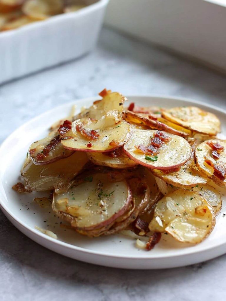 Oven Fried Potatoes and Onions