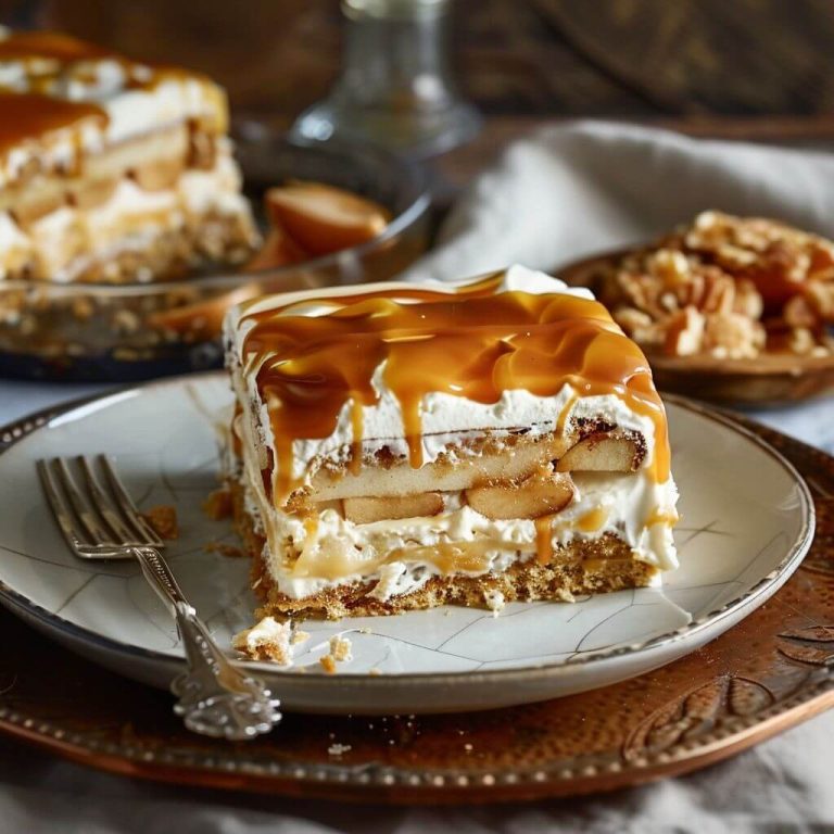 Caramel Apple Éclair Cake