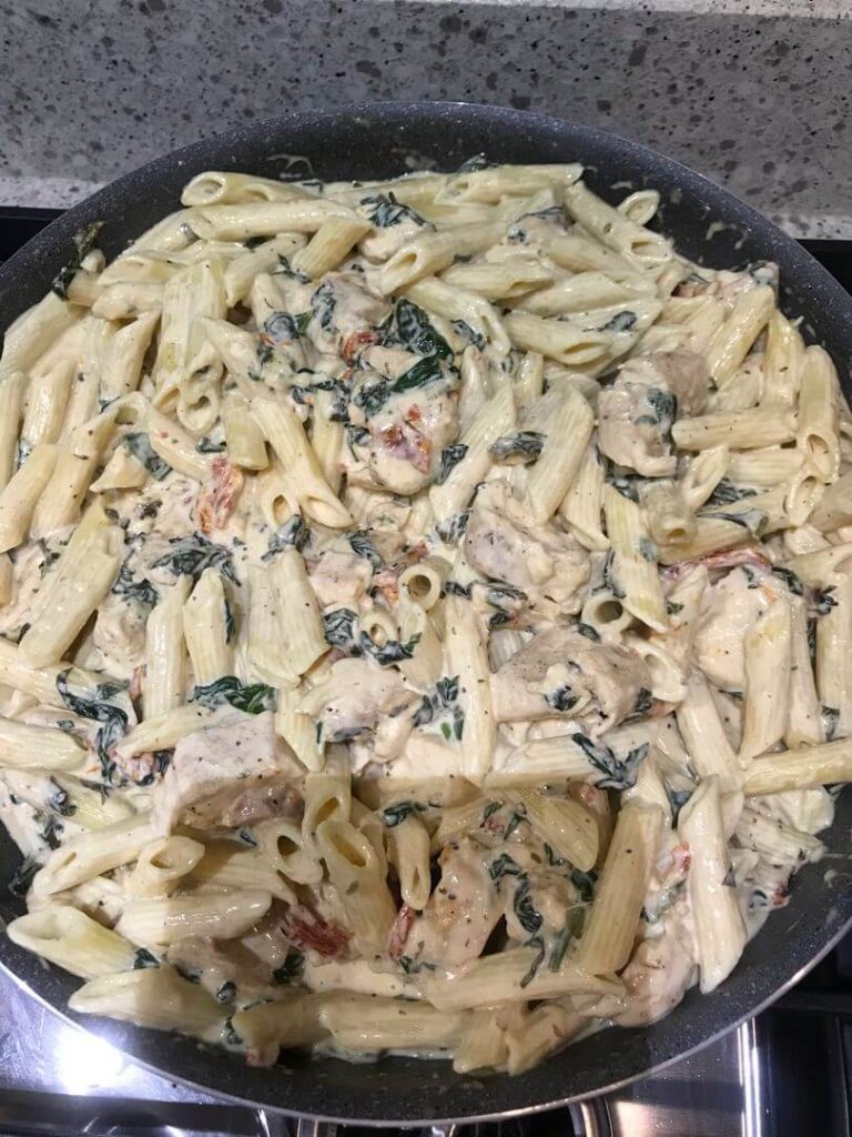 Italian Creamy Tuscan Chicken Pasta