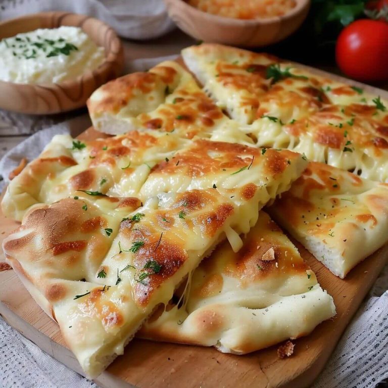 Stuffed Flatbread with Cheese Recipe