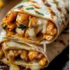 Cheesy Garlic Chicken Wraps