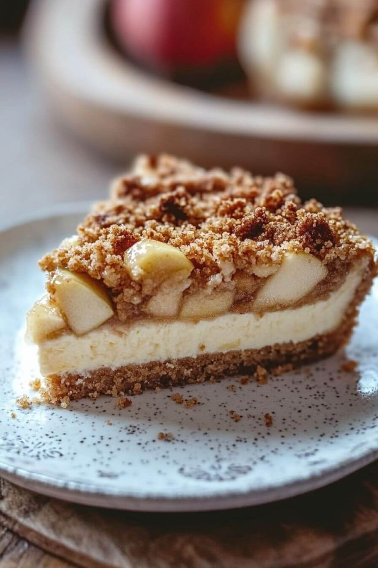 Apple Crumble Cheesecake