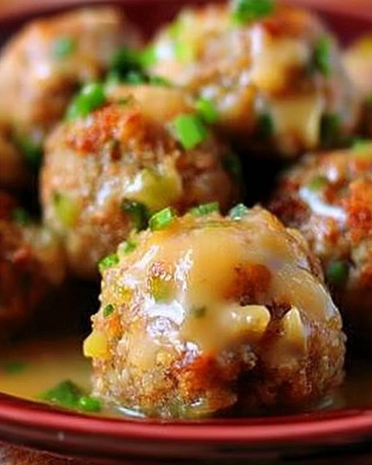 Leftover Turkey Stuffing Balls