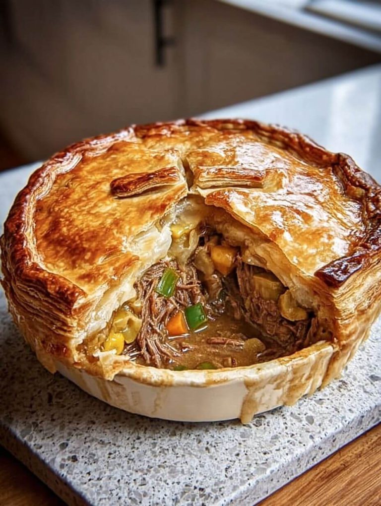 Smoked Brisket, Jalapeño, and Cheesy Pot Pie