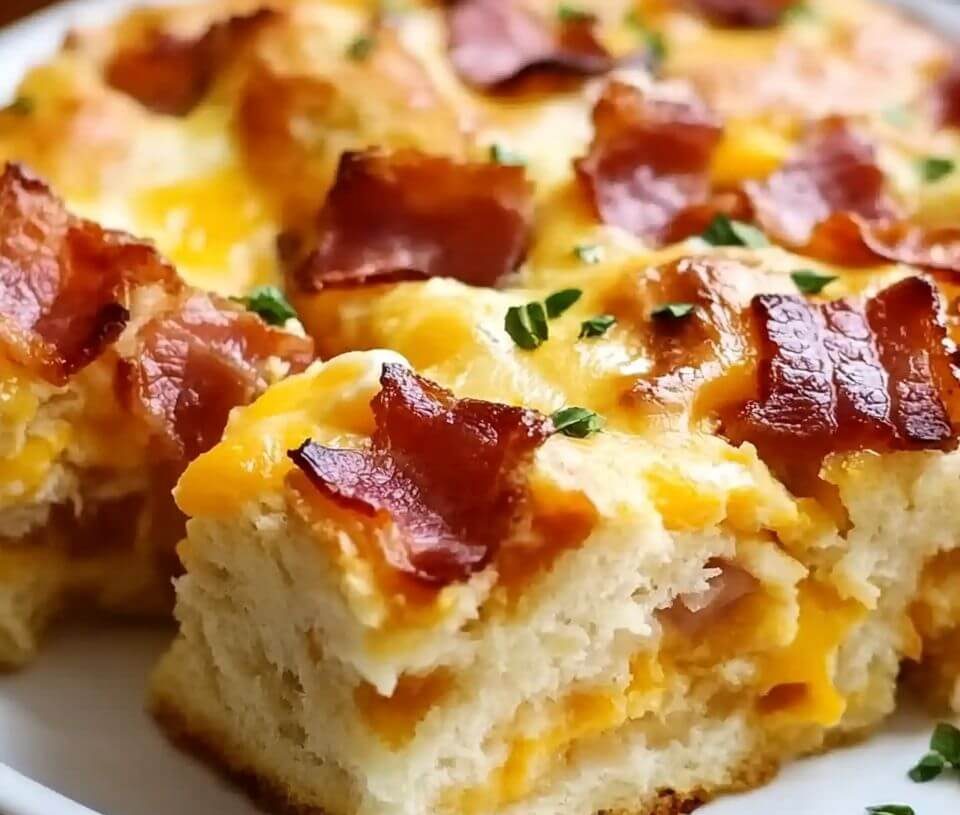 Bacon, Egg & Cheese Biscuit Bakeis an easy and quick healthy keto dinner ideas recipes that you can cook if you like . In Tasty Recipes blog we got the best easy dinner.