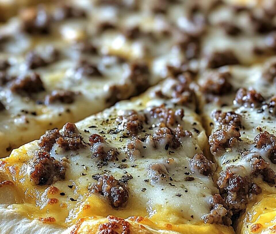 Biscuits and Sausage Gravy Breakfast Pizzais an easy and quick healthy keto dinner ideas recipes that you can cook if you like . In Tasty Recipes blog we got the best easy dinner.