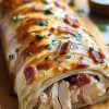 Chicken Bacon Ranch Stromboli