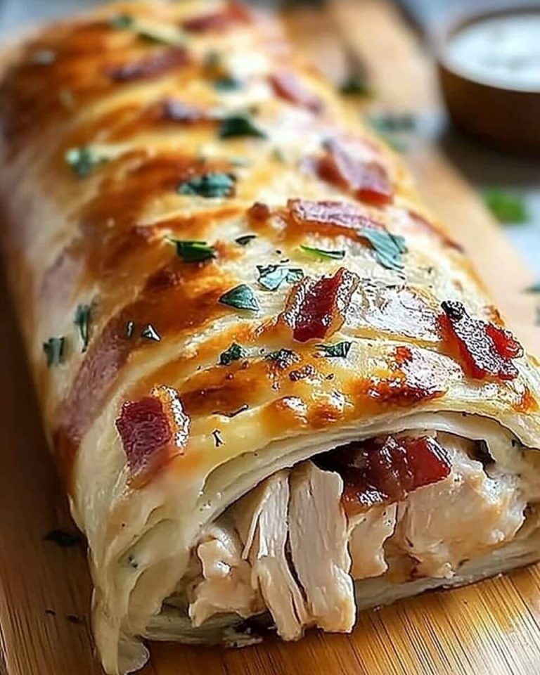 Chicken Bacon Ranch Stromboli